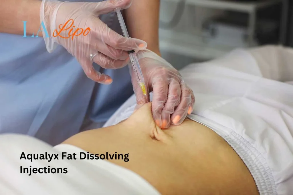 woman having fat dissolving injections Whitley Sands in the stomach
