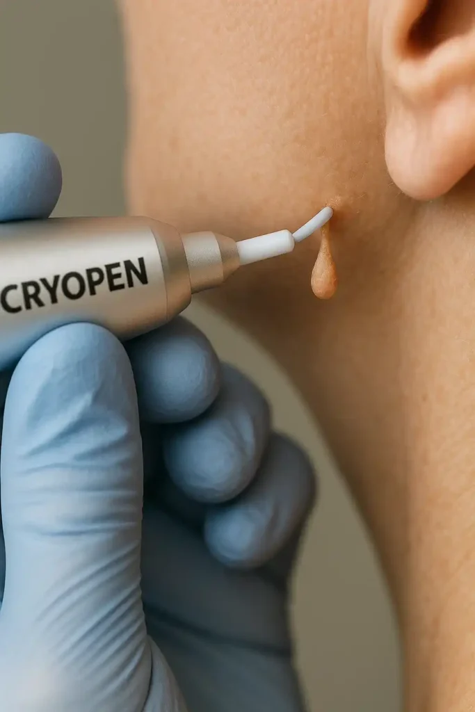Cryopen for skin tags removal Whitley Sands speak to our team today!