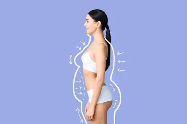image of woman experiencing fat reduction treatment Whitley Sands