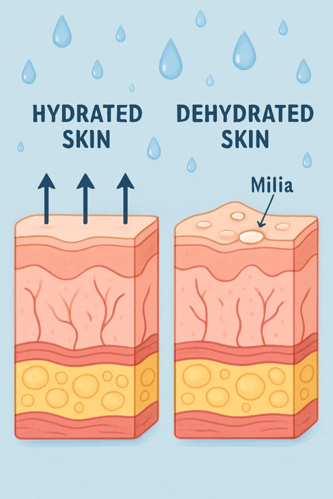 The importance of hydration and milia production Whitley Sands