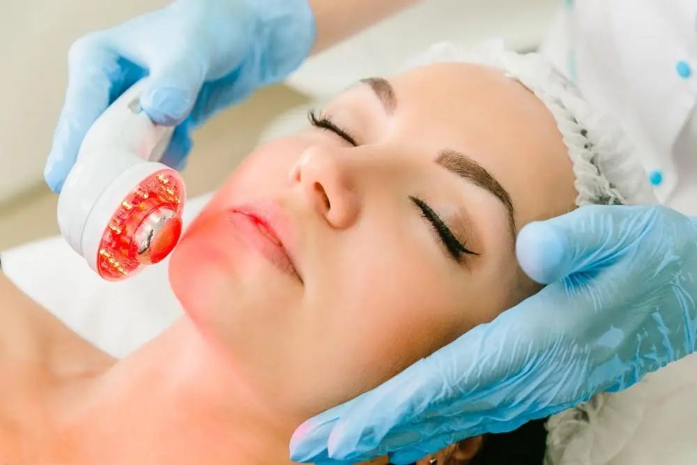 woman having non-surgical Morph8 treatment Whitley Sands